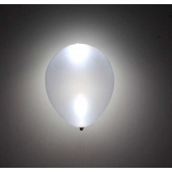 Globos plata con luz led 5 uds