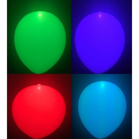 Globos con luz led de colores que cambia de color 5 uds