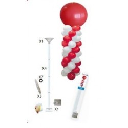 Kit columna para globos bases y palos 160 cm