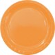 Platos naranjas carton 8 uds 23 cm
