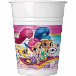 Vasos Shimmer and Shine 8 uds cumpleaños