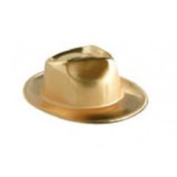 Sombrero vaquero oro plastico unidad