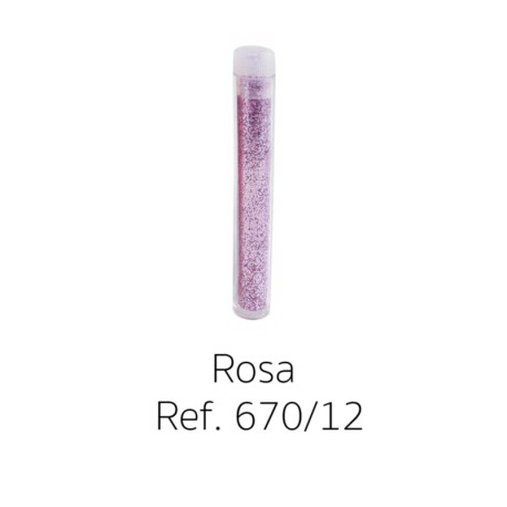 Purpurina rosa claro tubo de 3 gr