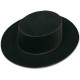 Sombrero cordobes infantil negro flocado