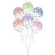 Globos transparentes confetti colores surtidos 6 uds