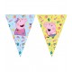 Banderin triangular Peppa Pig 230 cm