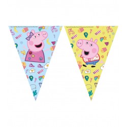 Banderin triangular Peppa Pig 230 cm