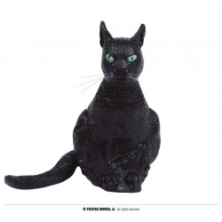Gato negro halloween 35 cm en latex