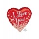 Globo corazon san valentin I love you 45 cm