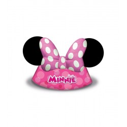 Gorros cumpleanos Minnie Mouse 6 uds