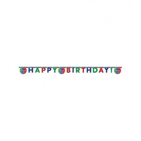 Letrero cumpleanos PJ Mask Happy Birthday
