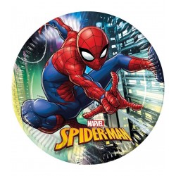 Platos Spiderman 23 cm 8 uds cumpleanos