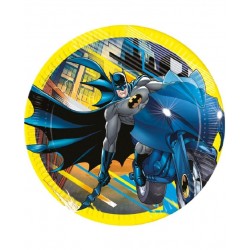 Platos Batman cumpleanos 8 uds 23 cm