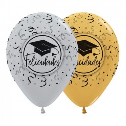 Globos Graduacion 12 uds 30 cm