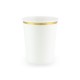 Vasos blancos oro 6 uds