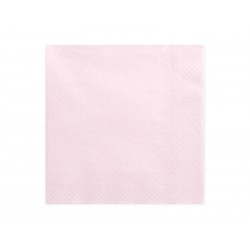 Servilletas rosa claro 20 uds 33 cm