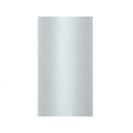 Tul gris rollo de 9 mt x 15 cm para decoraciones