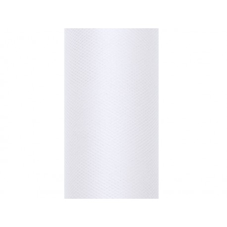 Tul blanco rollo de 9 mt x 30 cm para decoraciones