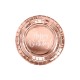Platos Cumpleanos rosa dorado 18 cm 6 uds