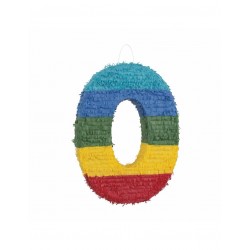 Piñata numero 0 Multicolor 50 cm