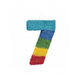 Piñata numero 7 Multicolor 50 cm