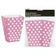 Cajas palomitas rosa lunares 8 uds 14 cm