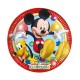 Platos Mickey Mouse cumpleanos 8 uds 20 cm