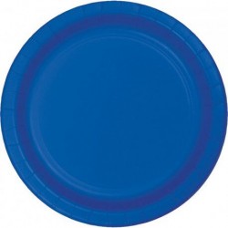 Platos Azul marino 8 uds de 20 cm carton