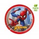 Platos Spiderman cumpleanos 8 uds 18 cm