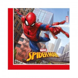 Servilletas Spiderman cumpleanos 20 uds 33 cm