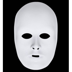 Mascara blanca para pintar y decorar unisex