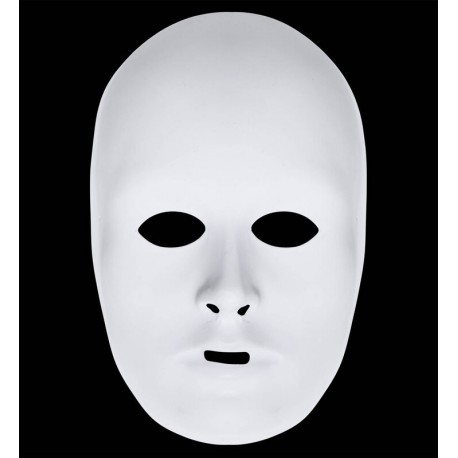 Mascara blanca para pintar y decorar unisex