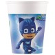 Vasos PJ Mask para cumpleanos 8 uds