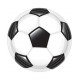 Platos balon de futbol 8 uds de 23 cm
