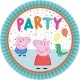 Platos Peppa Pig cumpleanos 8 uds 23 cm