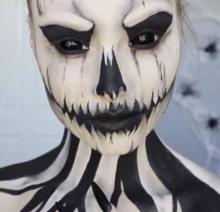 Maquillaje calavera Halloween disfraces